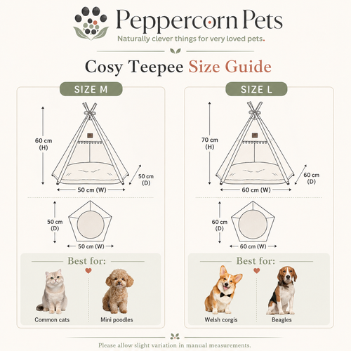 PeppercornPets Cosy Teepee Pet Bed