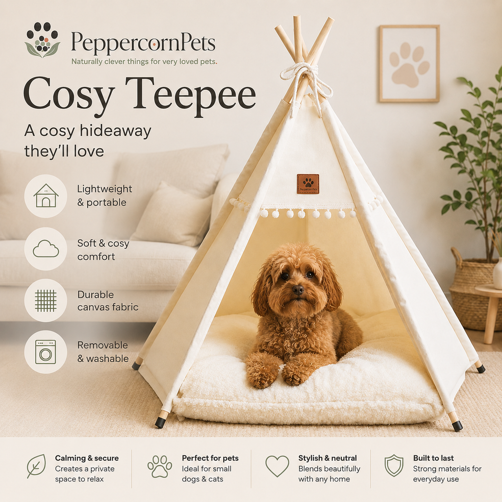 PeppercornPets Cosy Teepee Pet Bed